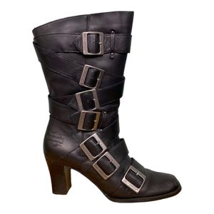 Harley Davidson Black Motorcycle Boots 'Leslie' women's Sz 8M